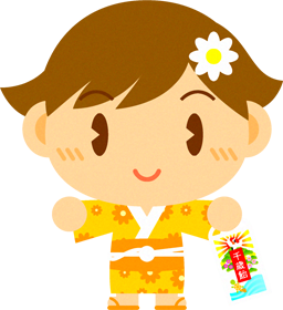 女の子のイラスト/七五三_黄色の服