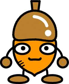 かわいいどんぐりのイラスト2