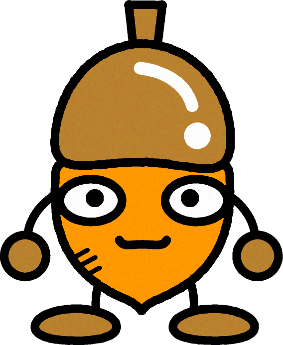 かわいいどんぐりのイラスト2