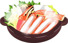 カニ鍋イラスト