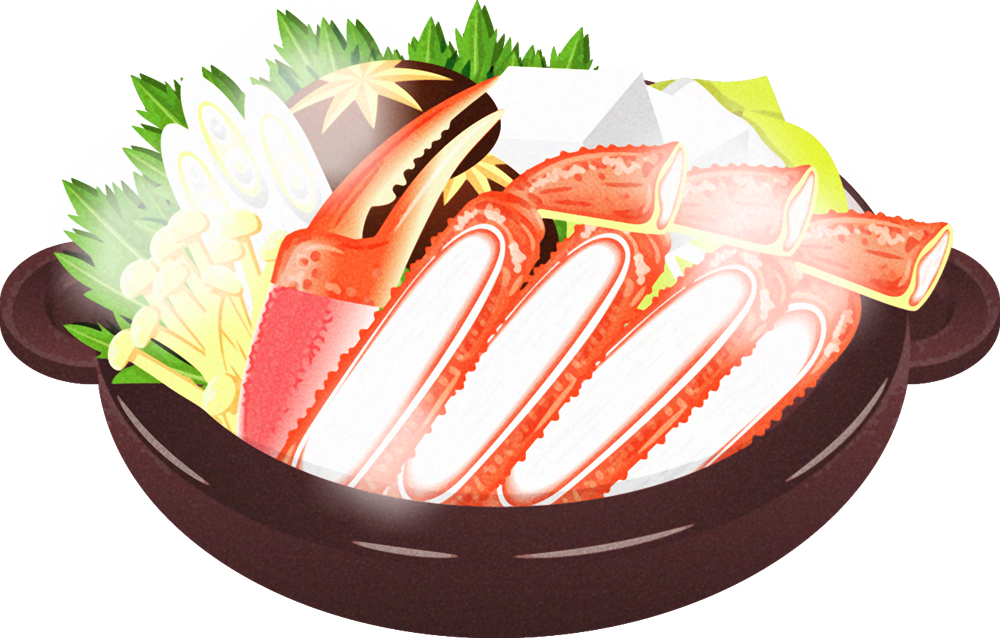 カニ鍋イラスト