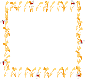 稲畑のフレームイラスト/赤とんぼ