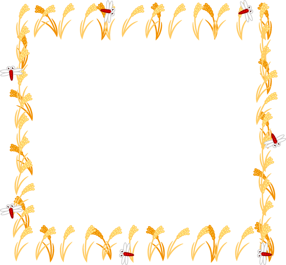 稲畑のフレームイラスト/赤とんぼ