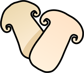 切った松茸のイラスト