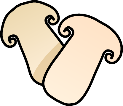 切った松茸のイラスト