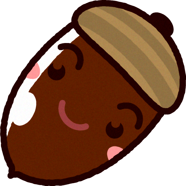 かわいいドングリのイラスト