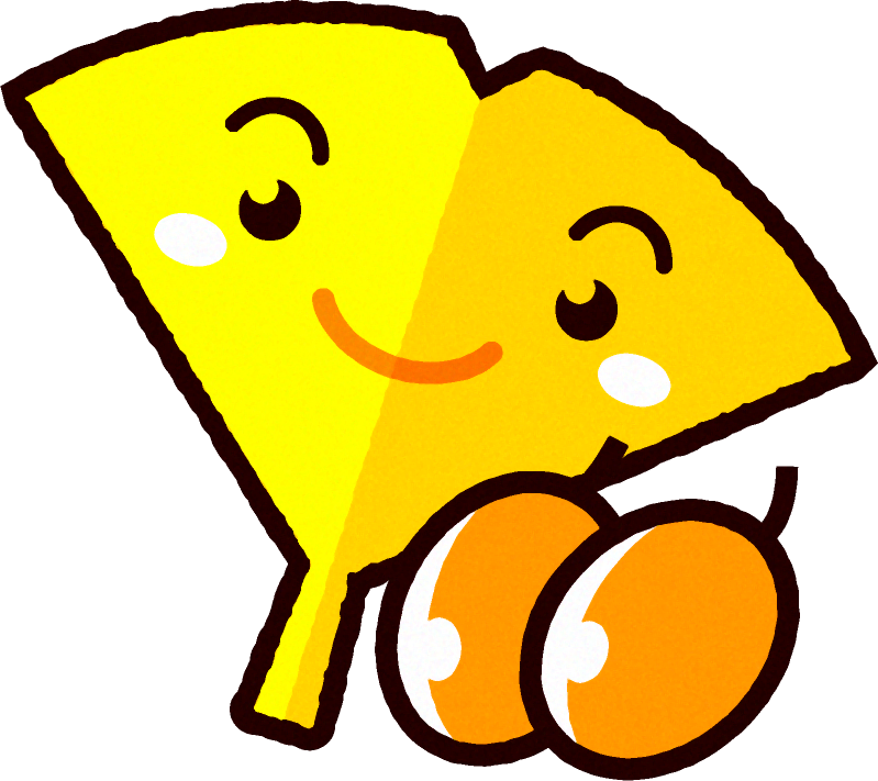 かわいい銀杏の葉とギンナンの実のイラスト