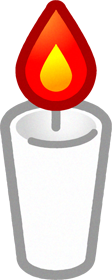 ロウソクのイラスト