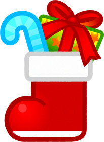 クリスマスブーツのイラスト