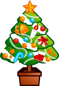 クリスマスツリーのイラスト