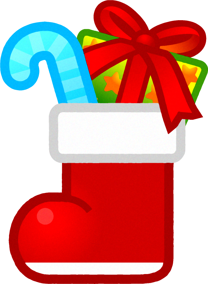 ベルとクリスマスリーフのイラスト