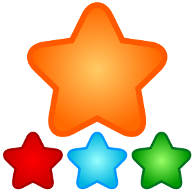 星のイラスト/角丸