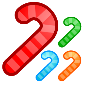 スティックキャンディのイラスト