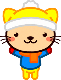 トラネコのイラスト/冬服