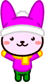 ウサギのイラスト/冬服