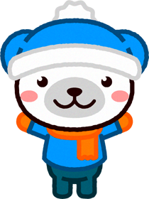 シロクマのイラスト/冬服