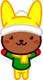 野ウサギのイラスト/冬服