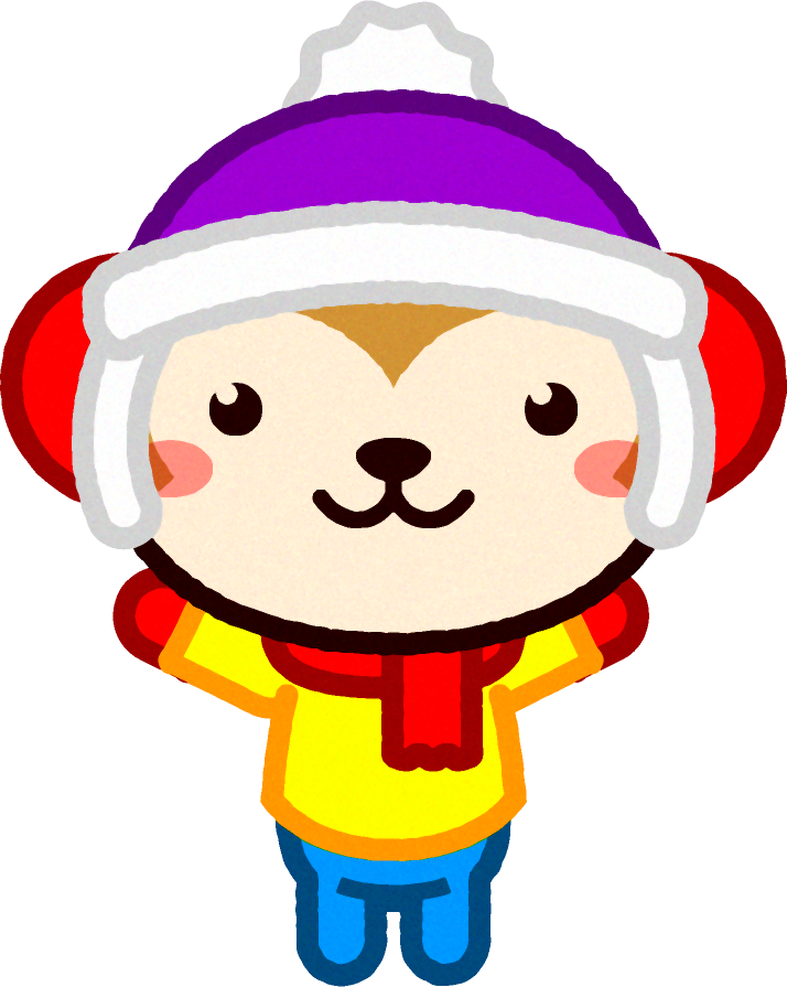 サルのイラスト/冬服