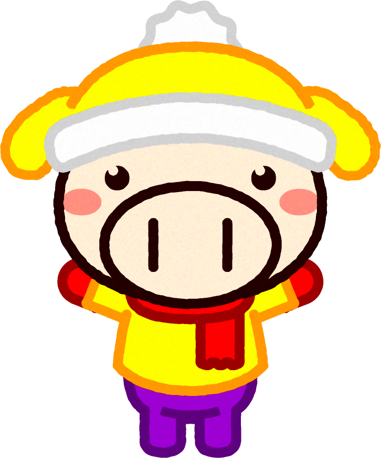 サルのイラスト/冬服