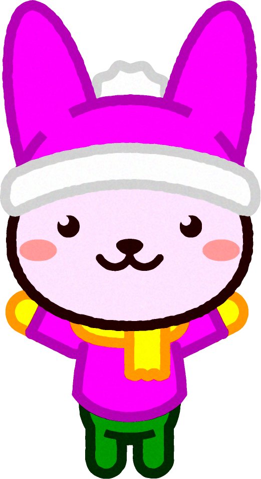 ウサギのイラスト/冬服