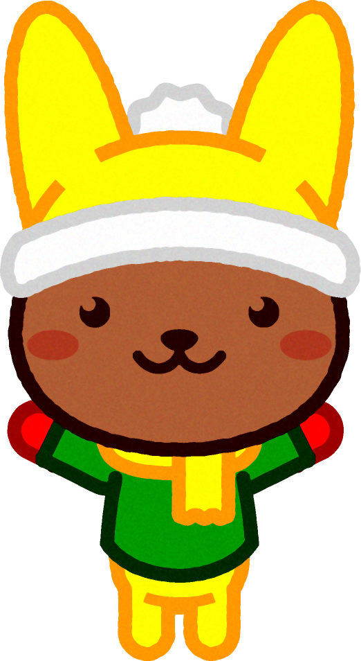 野ウサギのイラスト/冬服