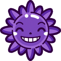 インフルエンザウィルスのイラスト/笑う