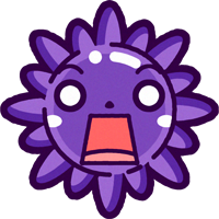 インフルエンザウィルスのイラスト/絶句