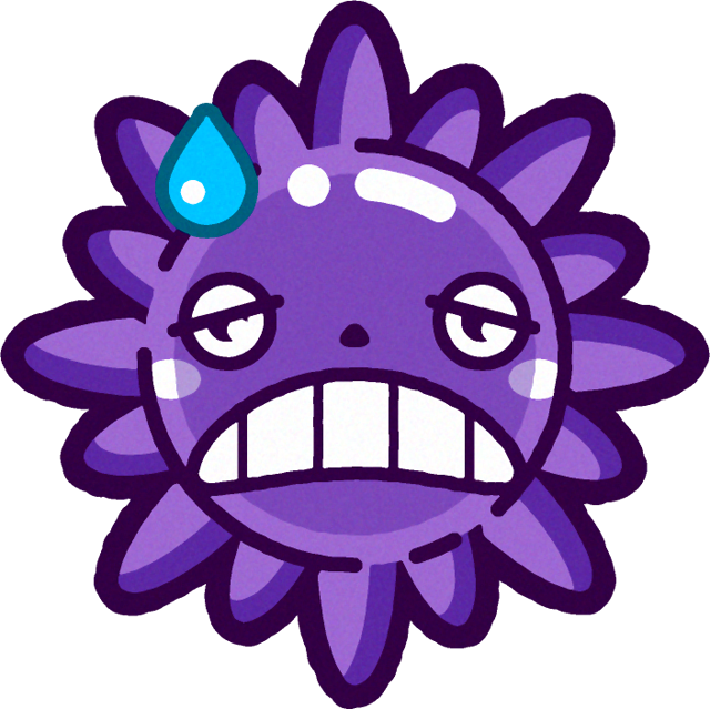 インフルエンザウィルスのイラスト/苦手