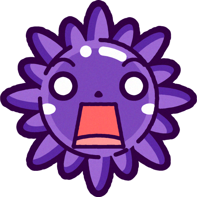 インフルエンザウィルスのイラスト/絶句