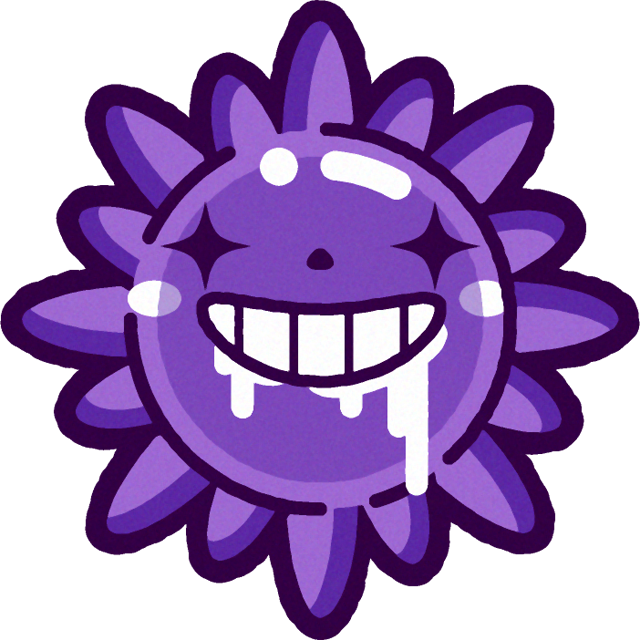 インフルエンザウィルスのイラスト/涎ダラッ