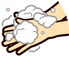 手を洗うイラスト