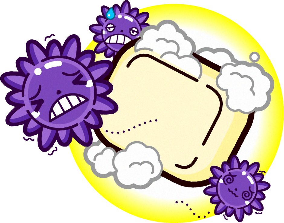 風邪をひいたイラスト/男の子