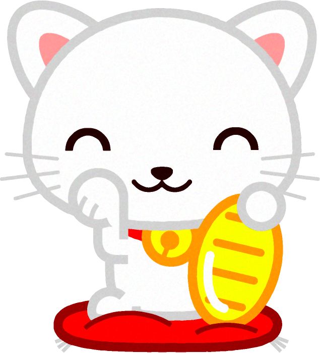 招き猫のイラスト