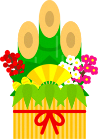 おめでたい門松イラスト