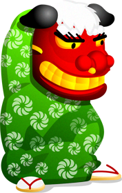 獅子舞イラスト/グラデーション