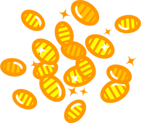 たくさんの小判イラスト