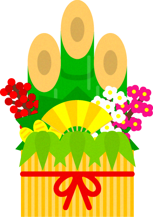 おめでたい門松イラスト