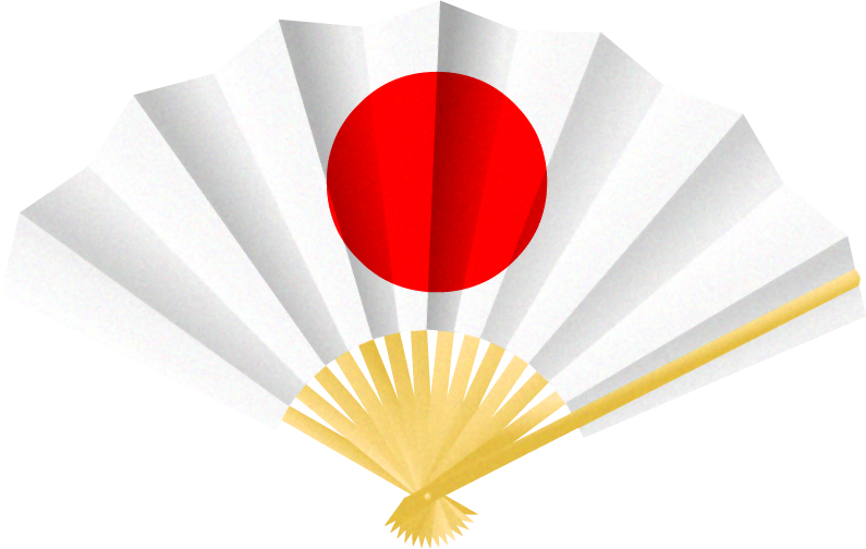 扇イラスト/日の丸