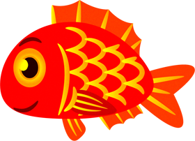 鱗が金色の鯛イラスト