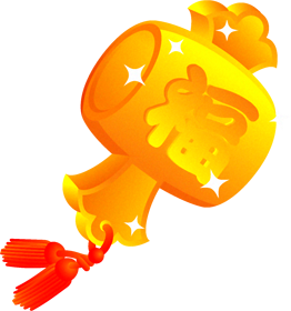 打出の小槌イラスト/グラデーション