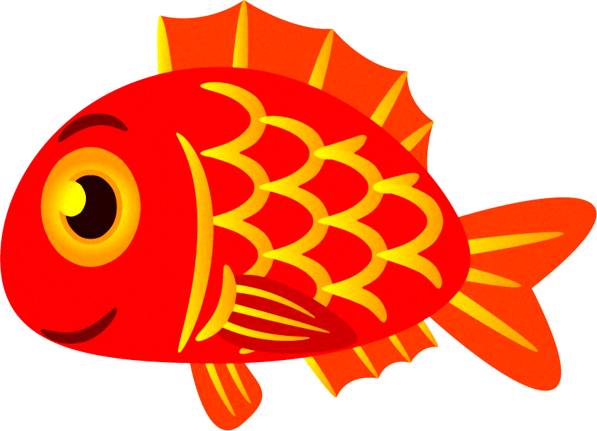 鱗が金色の鯛イラスト