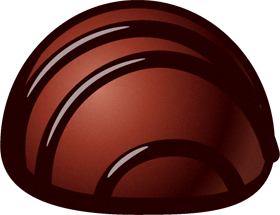 チョコレートのイラスト/丸い形