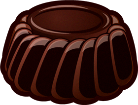 チョコレートのイラスト/台形