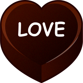 ハートチョコのイラスト/LOVE
