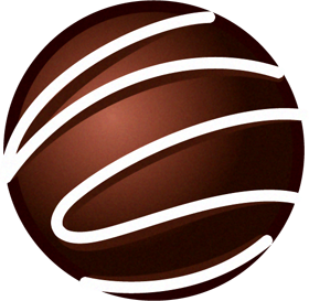 チョコレートのイラスト/球形