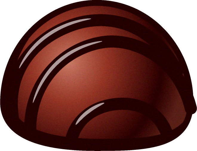 チョコレートのイラスト/丸い形