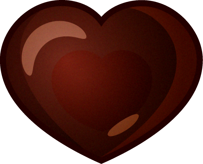 チョコレートのイラスト/ハート型
