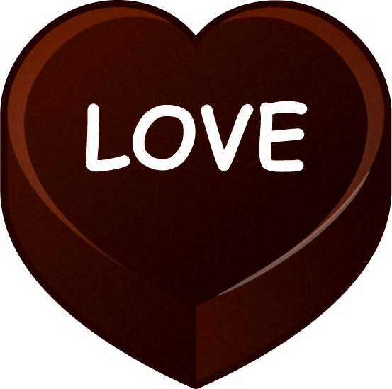 ハートチョコのイラスト/LOVE