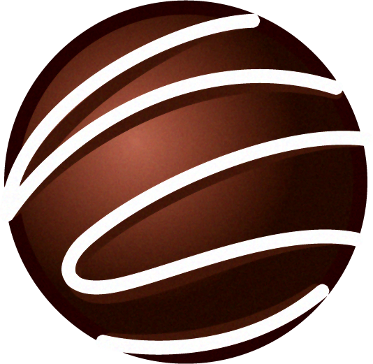 チョコレートのイラスト/球形