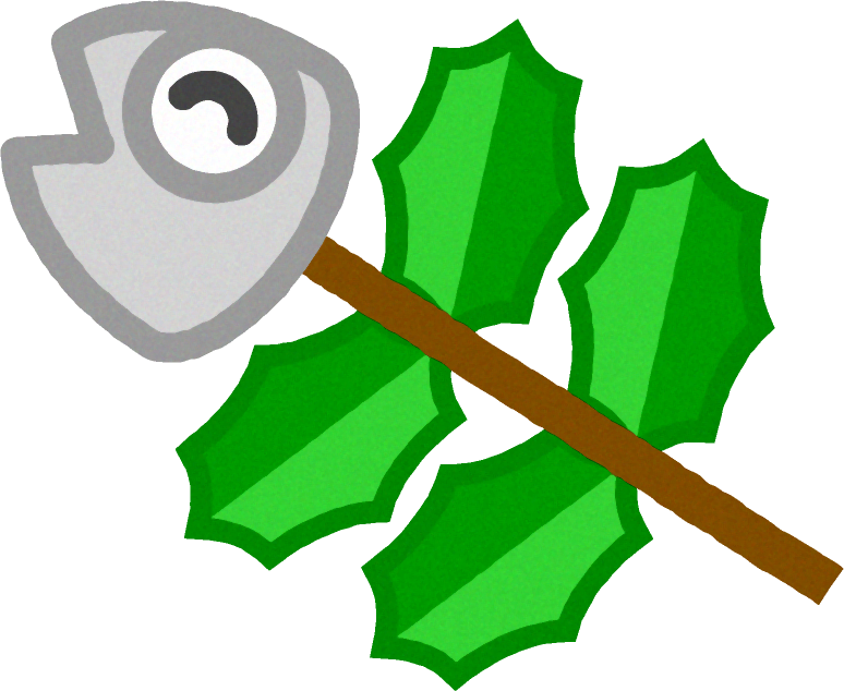 かわいい柊イワシのイラスト